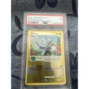 Shinx 98/123 Mysterious Treasures Reverse Holo Pokémon Card PSA 5